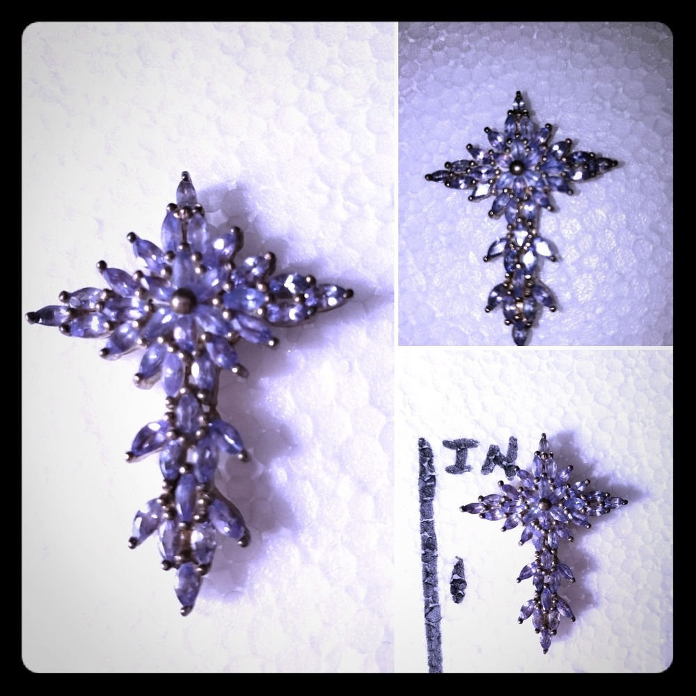 Aquamarine cross Charm